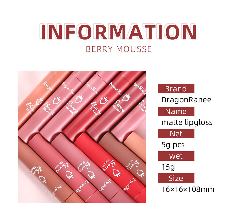 Strawberry Matte Color Lipglaze
